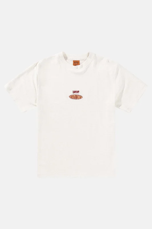 Embroidered Vintage Terry Ss T-Shirt Natural