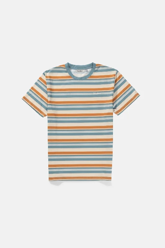 Everyday Stripe Ss T-Shirt Mineral Blue