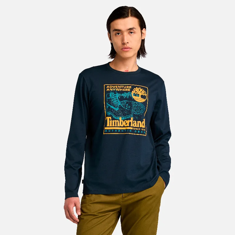 Men's Boot Graphic Long Sleeve T-shirt