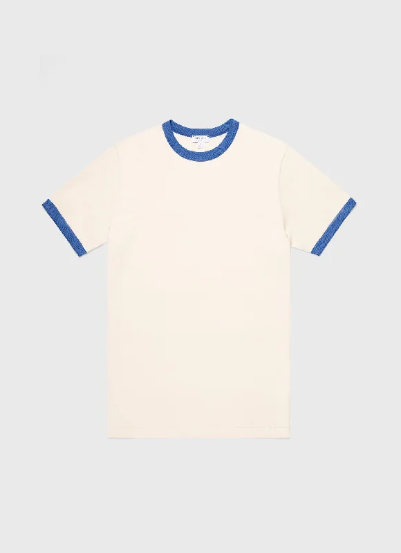 Men's Classic Ringer T-shirt in French Blue