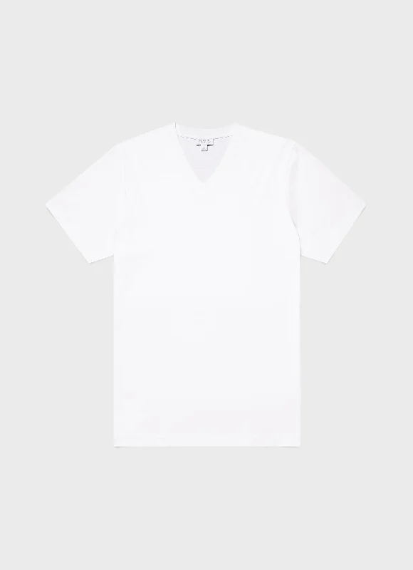 Men's Riviera V-neck T-shirt in White