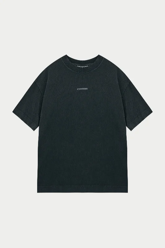 WASHED ARCHIVE LOGO GRAPHIC T-SHIRT - DARK GREY