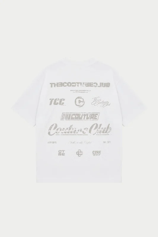 WASHED ARCHIVE LOGO GRAPHIC T-SHIRT - WHITE