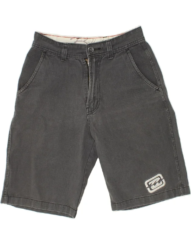 BILLABONG Mens Casual Shorts W30 Medium  Grey Check Polyester