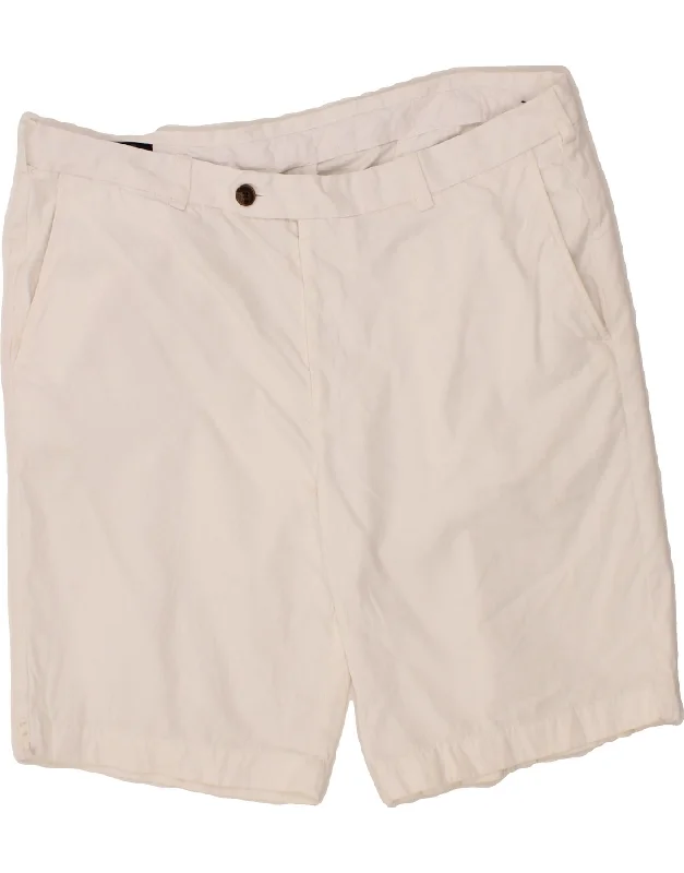 BROOKS BROTHERS Mens Bermuda Shorts W40 XL White Cotton