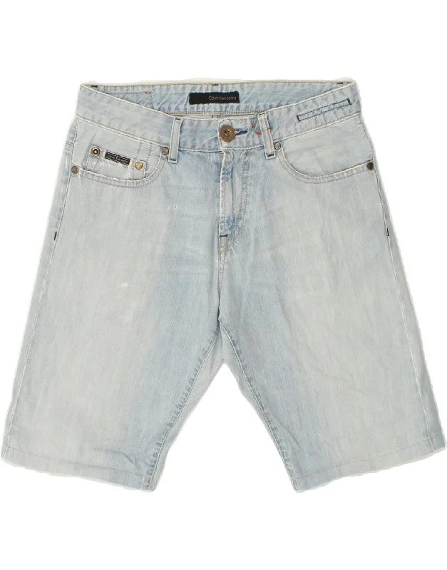 CALVIN KLEIN Mens Denim Shorts W29 Small  Blue