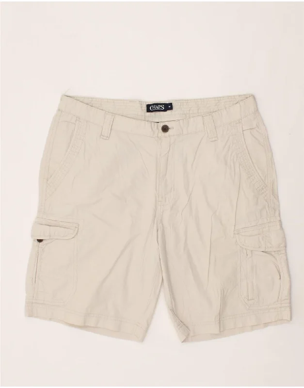 CHAPS Mens Cargo Shorts W36 Large  White Cotton