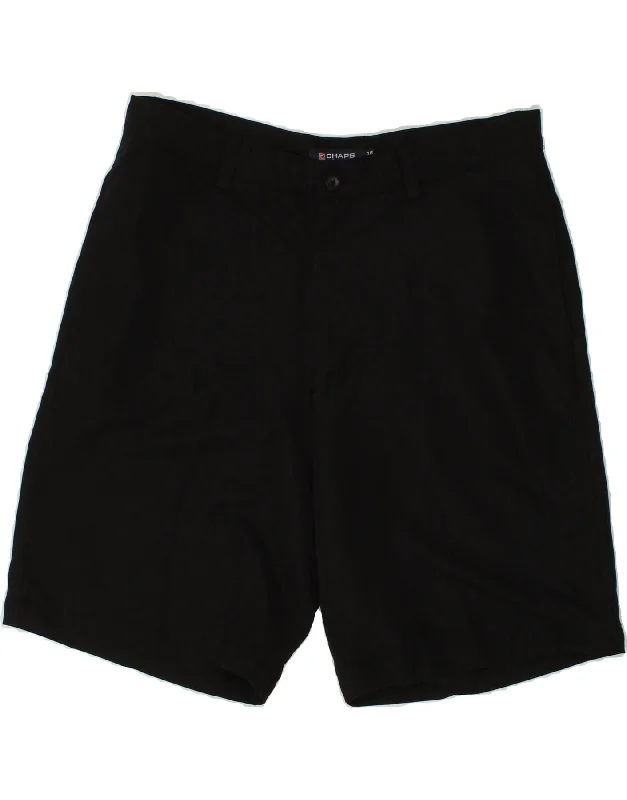 CHAPS Mens Chino Shorts W36 Large Black Rayon