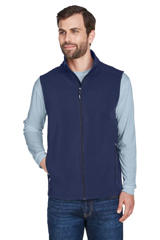 Core 365 Mens Cruise Water Resistant Full Zip Fleece Vest - Classic Navy Blue