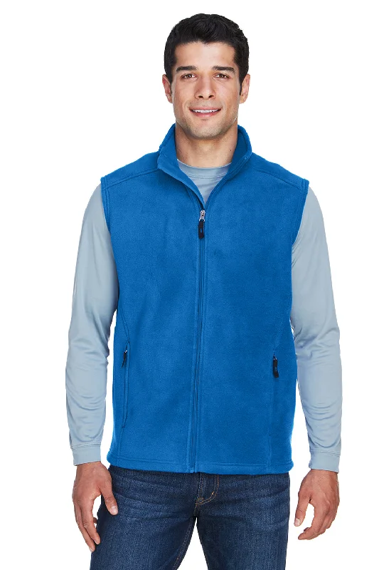 Core 365 Mens Journey Pill Resistant Fleece Full Zip Vest - True Royal Blue