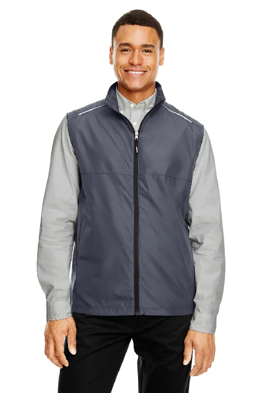 Core 365 Mens Techno Lite Water Resistant Full Zip Vest - Carbon Grey