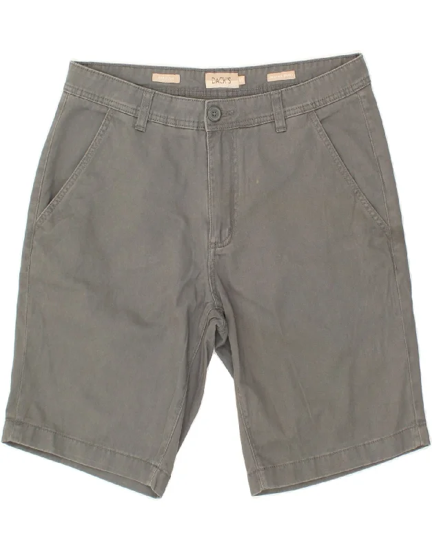 DACK'S Mens Bermuda Shorts IT 48 Medium W34  Grey Cotton