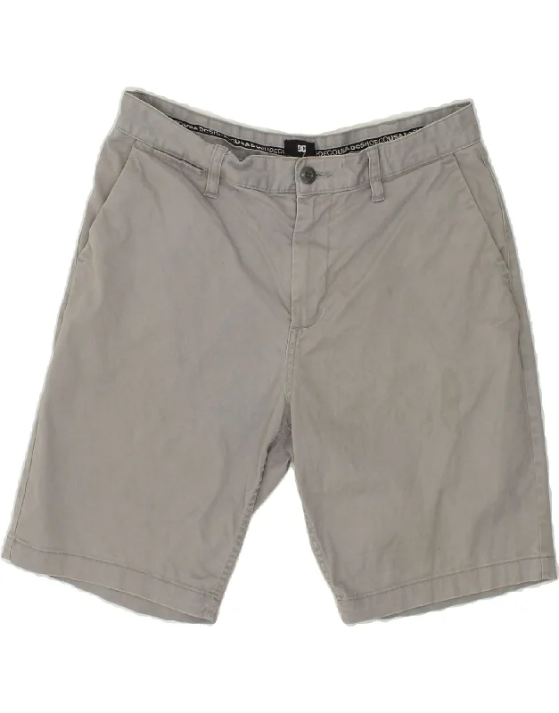 DC Mens Chino Shorts W32 Medium  Grey Cotton