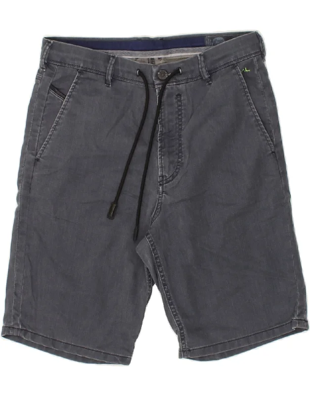 DIESEL Mens Chino Shorts W28 Medium Blue Lyocell