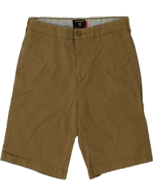 DOCKERS Mens Chino Shorts W30 Medium Khaki Cotton