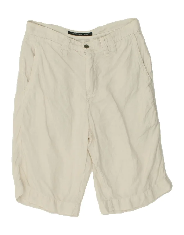 DOCKERS Mens Chino Shorts W31 Medium White Linen