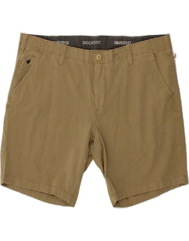 DOCKERS Mens Chino Shorts W40 XL Brown Cotton