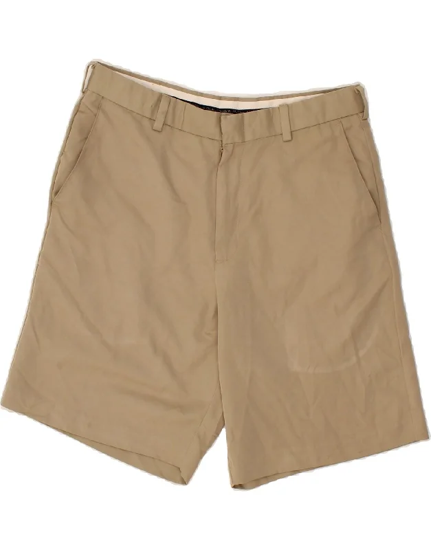 DOCKERS Mens Golf Chino Shorts W32 Medium Beige Cotton