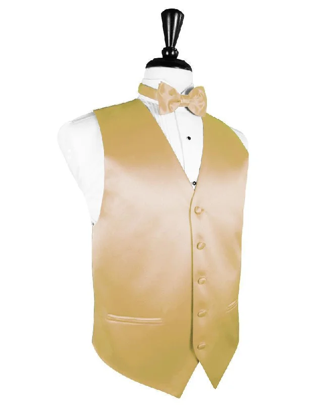 Harvest Maize Luxury Satin Tuxedo Vest