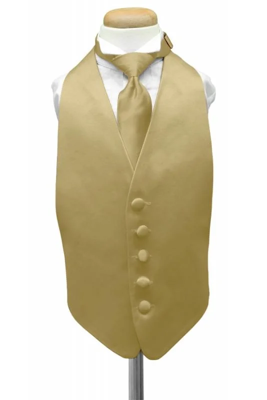 Harvest Maize Luxury Satin Kids Tuxedo Vest