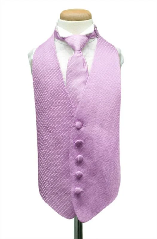 Lavender Palermo Kids Tuxedo Vest