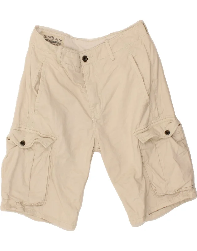 LEVI'S Mens Cargo Shorts W28 Small Beige