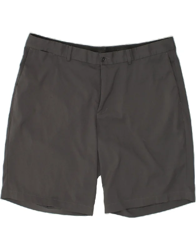 NIKE Mens Chino Shorts W40 XL Grey Polyester