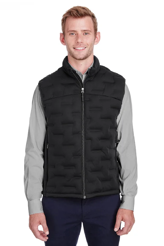 North End Mens Pioneer Hybrid Waterproof Full Zip Vest - Black/Carbon Grey