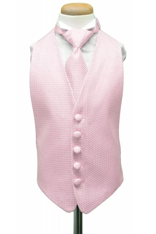 Pink Venetian Kids Tuxedo Vest