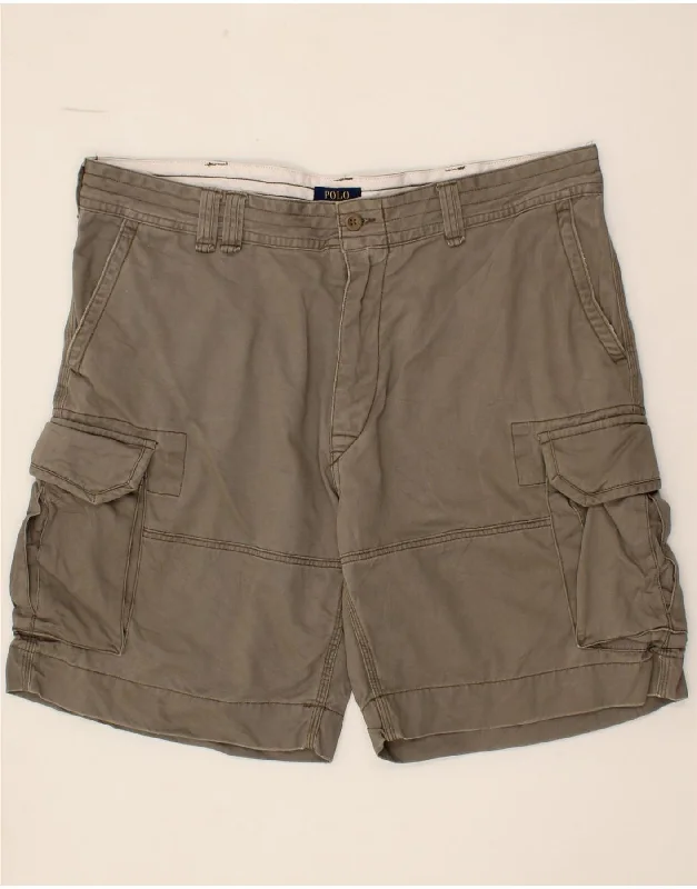 POLO RALPH LAUREN Mens Cargo Shorts W40 XL Khaki Cotton