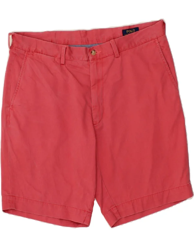 POLO RALPH LAUREN Mens Chino Shorts W36 Large  Red Cotton