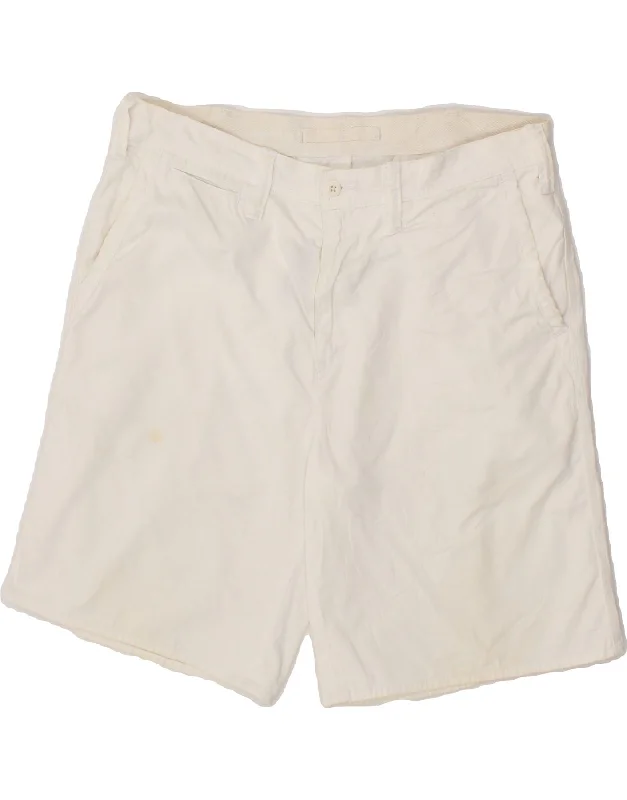 POLO RALPH LAUREN Mens Relaxed Fit Chino Shorts W34 Large White Cotton