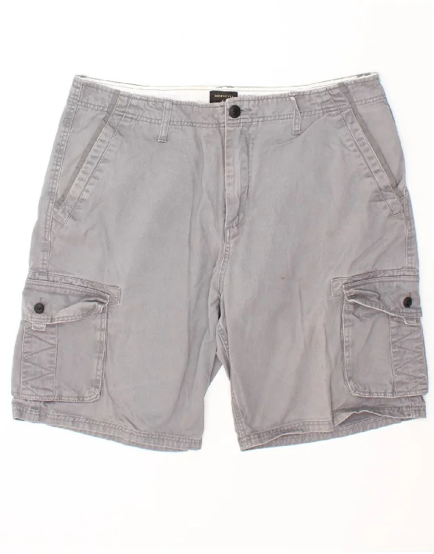 QUIKSILVER Mens Cargo Shorts W36 Large Grey Cotton