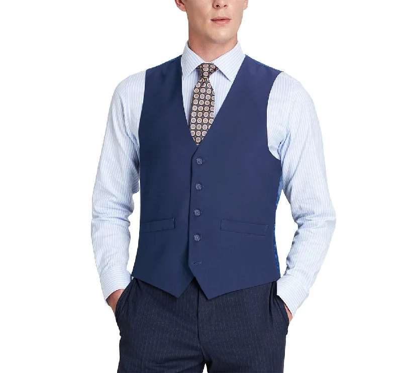 Renoir 201-20 Men's Classic Fit Suit Separate Vest - Royal Blue