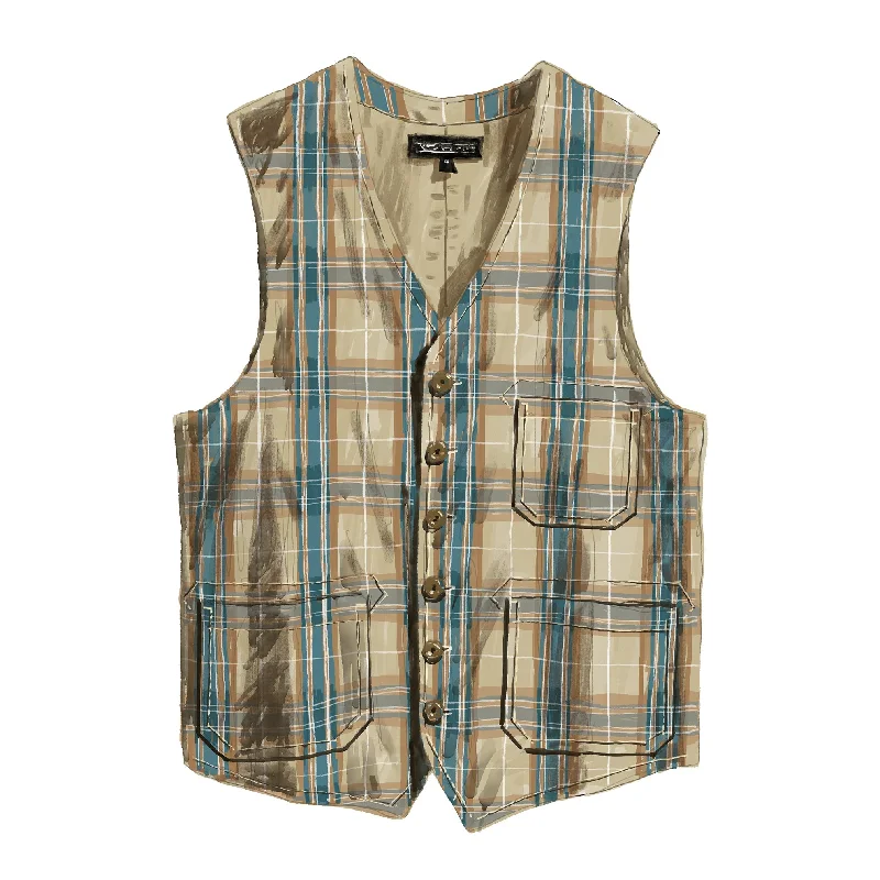 Rugged Madras Suit Vest