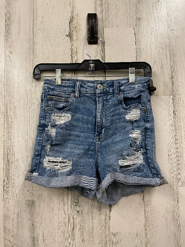 Shorts By American Eagle In Blue Denim, Size: 4