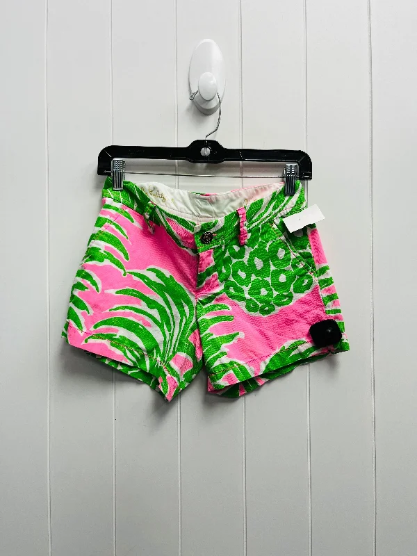 Shorts By Lilly Pulitzer In Green & Pink, Size: 0