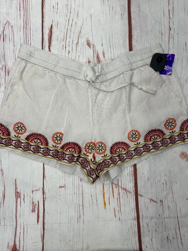 Shorts By Loft In White Red, Size: M