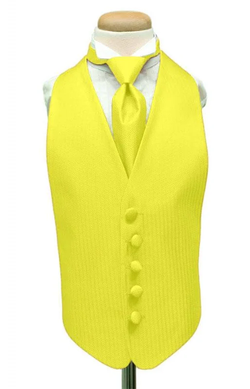 Sunbeam Herringbone Kids Tuxedo Vest