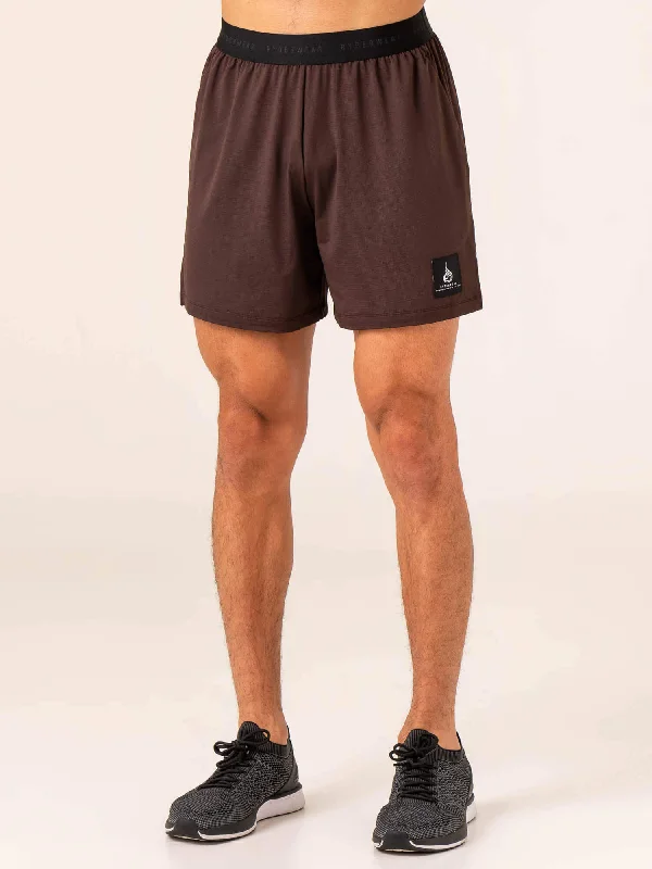 Terrain Mesh Gym Shorts - Dark Oak