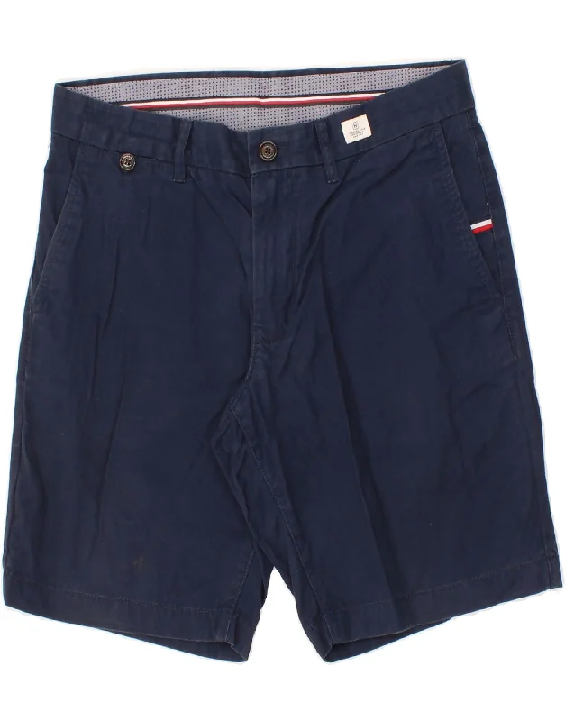 TOMMY HILFIGER Mens Chino Shorts W31 Medium Navy Blue Cotton