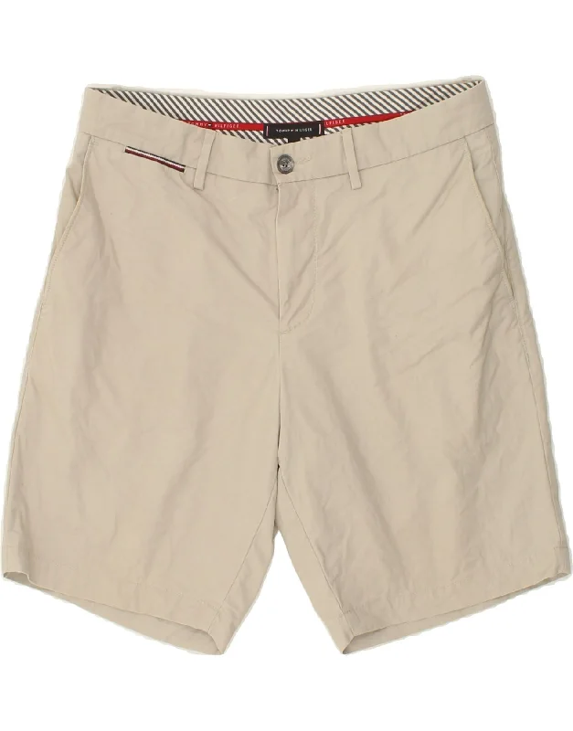 TOMMY HILFIGER Mens Chino Shorts W33 Medium Beige Cotton