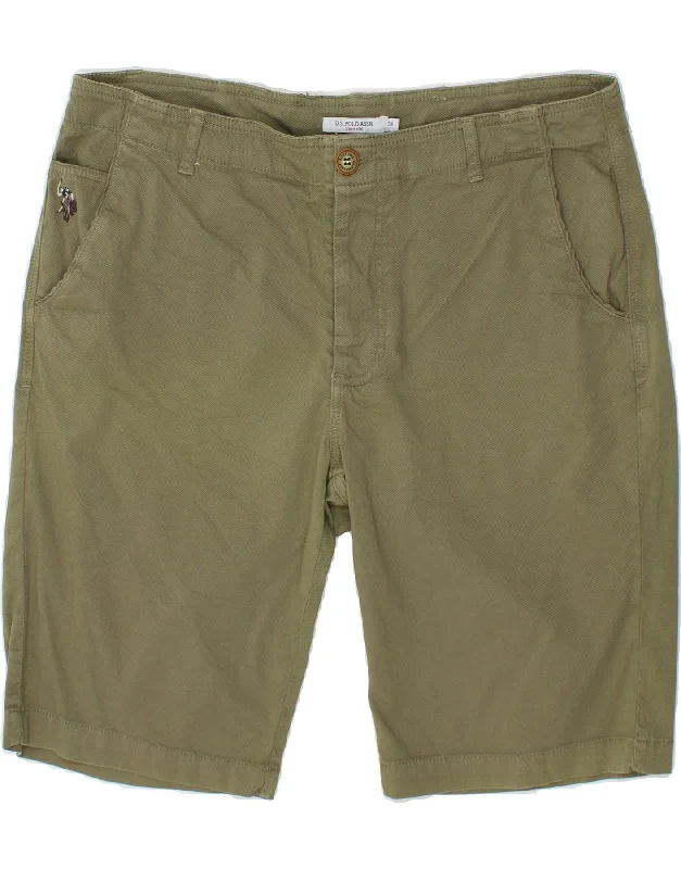 U.S. POLO ASSN. Mens Chino Shorts W36 Large  Khaki Cotton