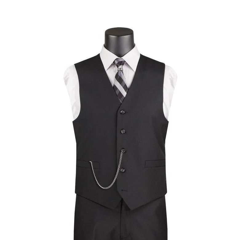 Vinci OV-900 Slim Fit  Vest Black