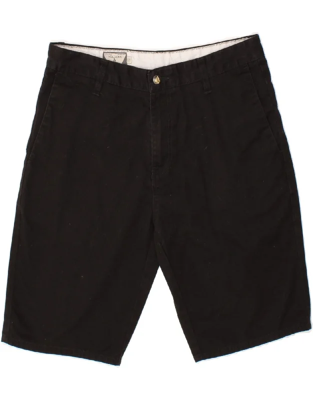 VOLCOM Mens Chino Shorts W31 Medium  Black Cotton