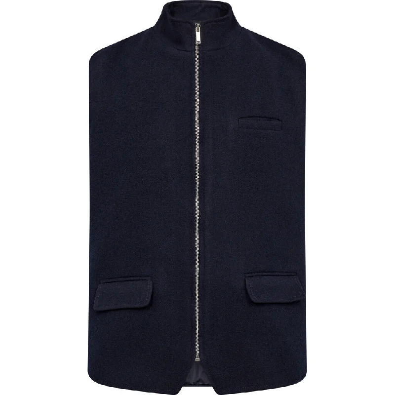 Wally Wool Vest - NAV Navy