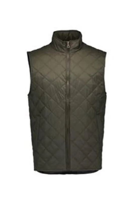 Weatherproof Mens Vintage Diamond Quilted Full Zip Vest - Rosin Green