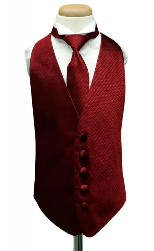 Wine Palermo Kids Tuxedo Vest