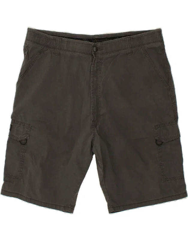 WRANGLER Mens Cargo Shorts W40 XL Grey Cotton