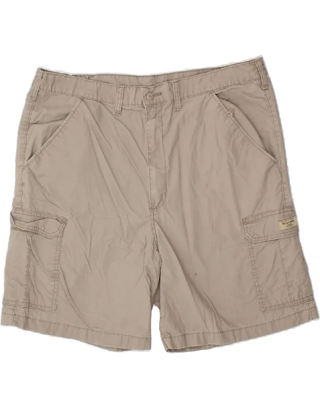 WRANGLER Mens Cargo Shorts W40 XL Grey Cotton